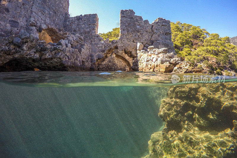 克利奥帕特拉巴斯。Fethiye /土耳其